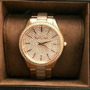 ✨BLING ROSE GOLD✨Michael Kors Watch➡FIRMPRICE✔